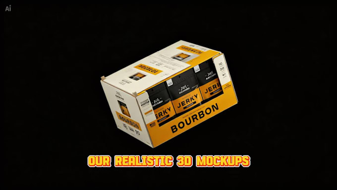 design pouch packaging, mylar bag with 3d mockup and animation