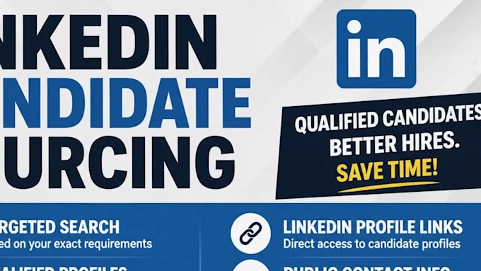 source qualified linkedin candidates for your recruitment needs