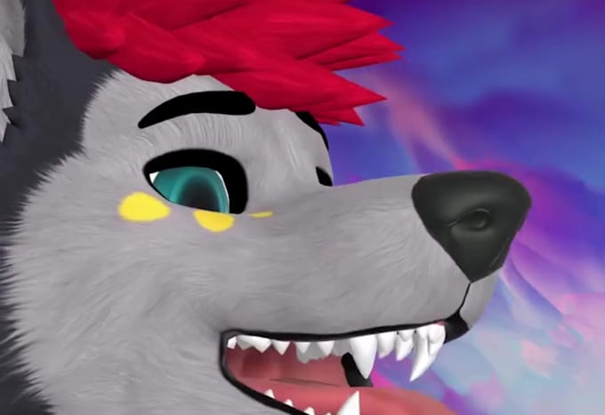 create custom furry vrchat avatar, fursona, vrc furry avatar model