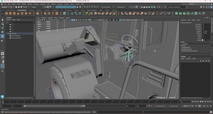 create professional robot and mechanical rigs for games and animation