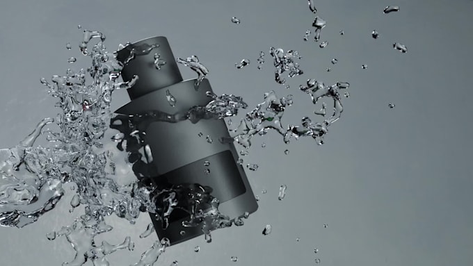 create 3d perfume animation video