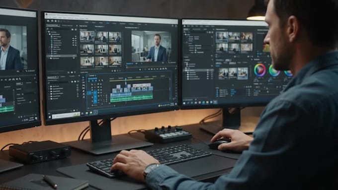 edit your corporate talking head video for linkedin and business content