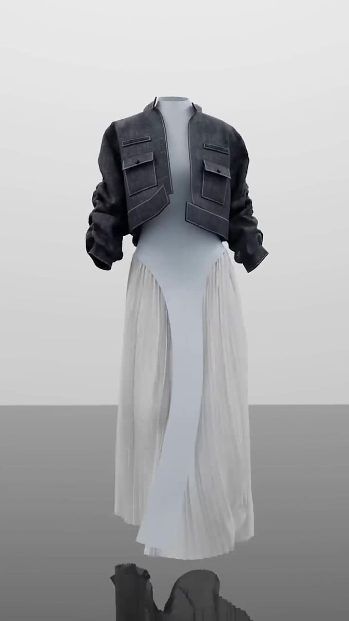 create 3d fashion design, modern animation, 3d rigging and render