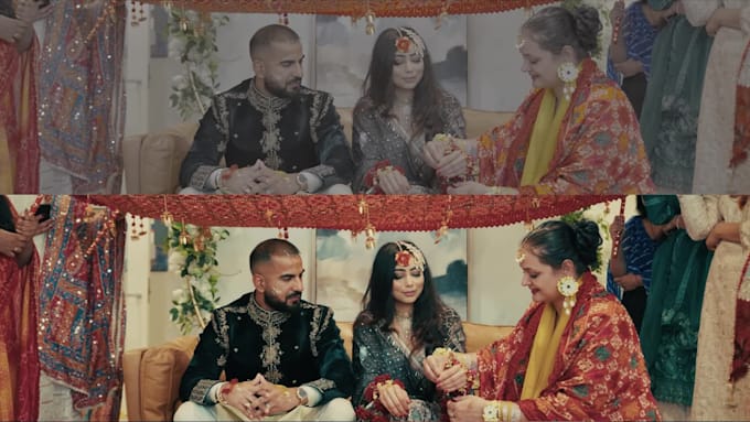 do indian and western wedding video editing