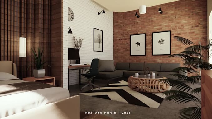 visualize interior spaces and render them