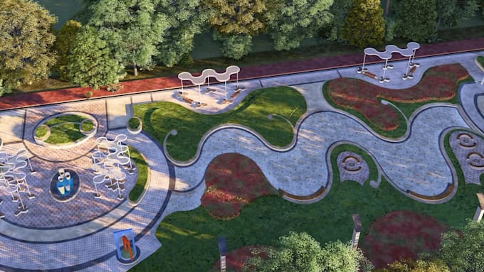 design professional landscape with 3d visualization