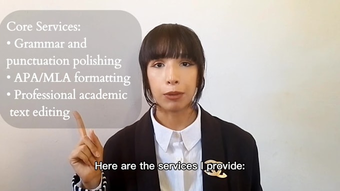 proofread, edit and format your document