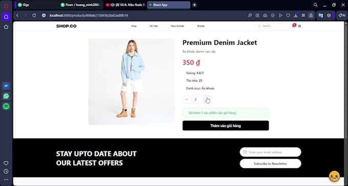 build a full stack ecommerce website using react and nextjs