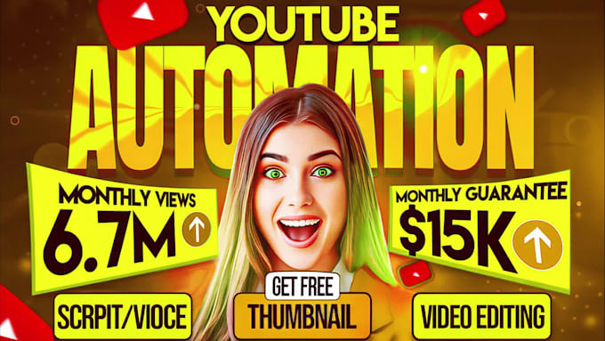 build youtube automation channel make top 10 faceless videos, cashcow videos