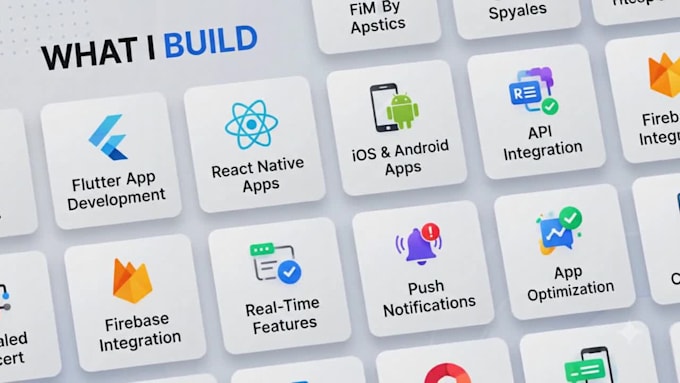 build mobile app using flutter or react native