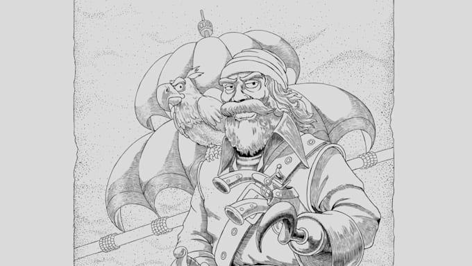 create custom line art illustration