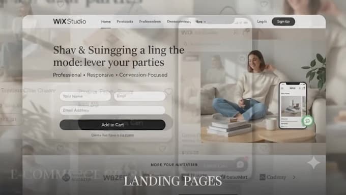 design and develop a professional wix ecommerce store