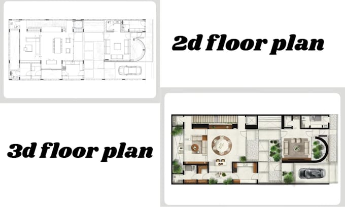 design 2d floor plan, 3d floor plan and house readering realistic 3d rendering