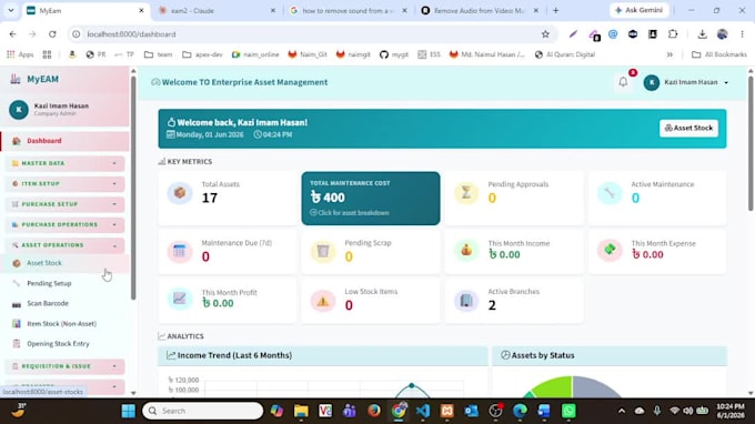 build a complete enterprise asset management system