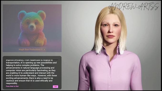 create an interactive ai metahuman virtual assistant in unreal engine 5