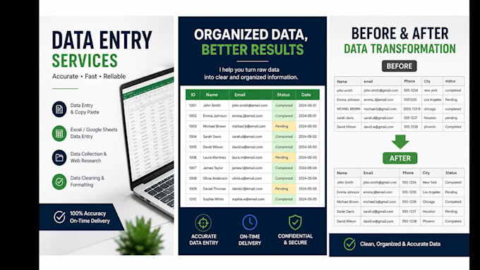 carga de datos y tareas de asistente virtual