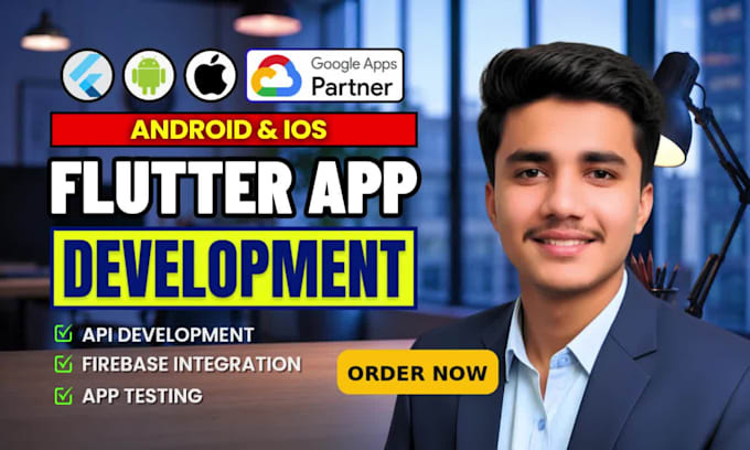 develop ios android flutter mobile app development in firebase