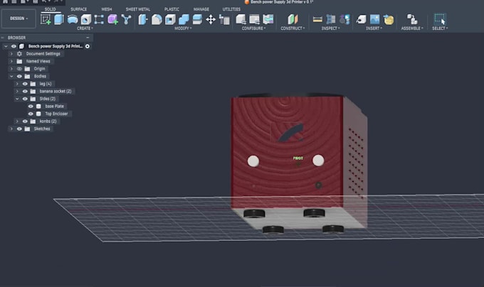 design a 3d printable enclosure for your electronics project