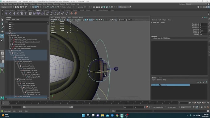 create, fix or rig your 3d model and weight paint in blender