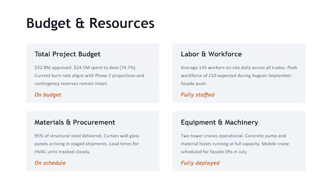 create professional project management PPT presentation