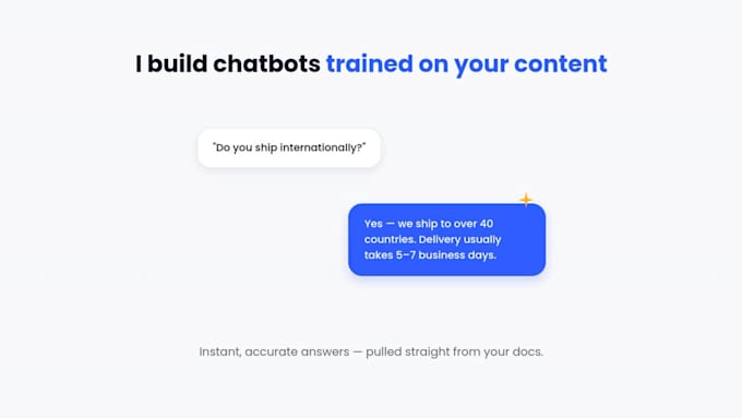 build a custom ai chatbot for your website or business