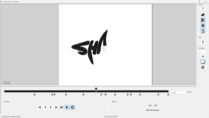 digitize your logo into embroidery files pes dst jef