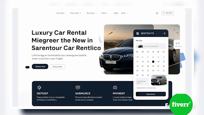 create a car rental, rent a car booking website by wordpress