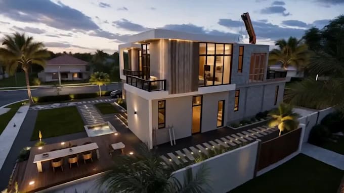 create ai construction timelapse and before after building animation