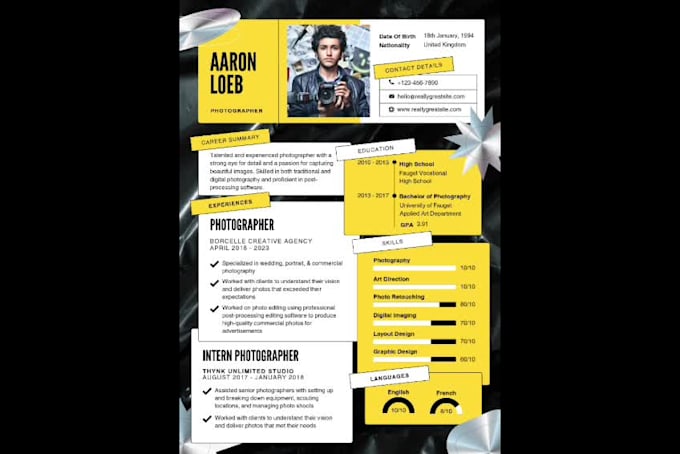 professional english resume writing