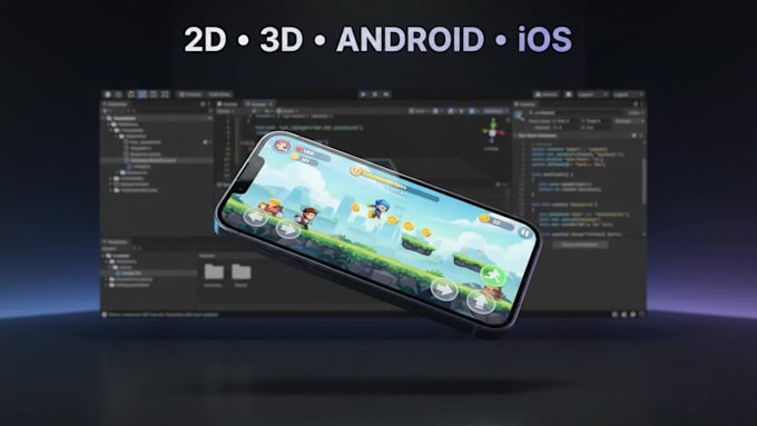 develop a 2d or 3d unity mobile game for android and ios