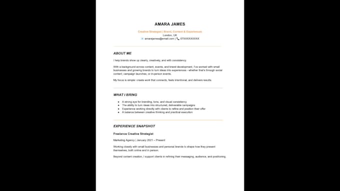 write, edit or rewrite your CV and resume professionally