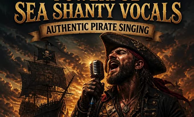 sing powerful, authentic sea shanties, irish celtic, pirate