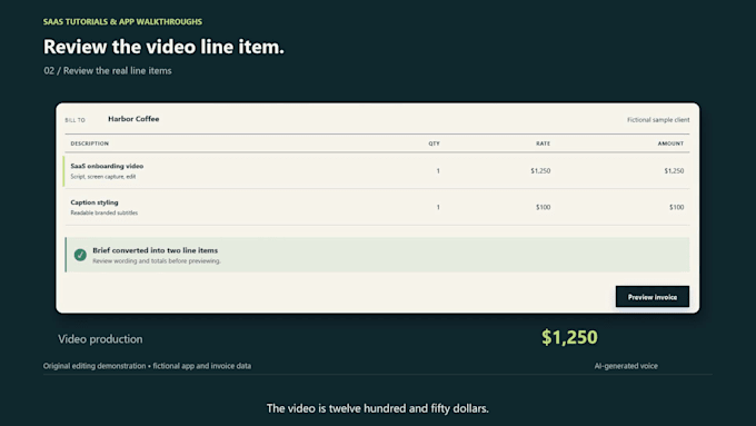 create a professional saas app tutorial and screencast video