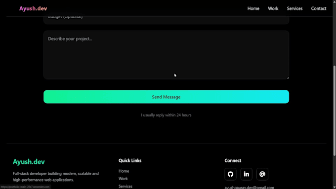 create a portfolio website for you
