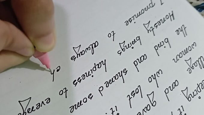 write handwritten notes letters and cards for you