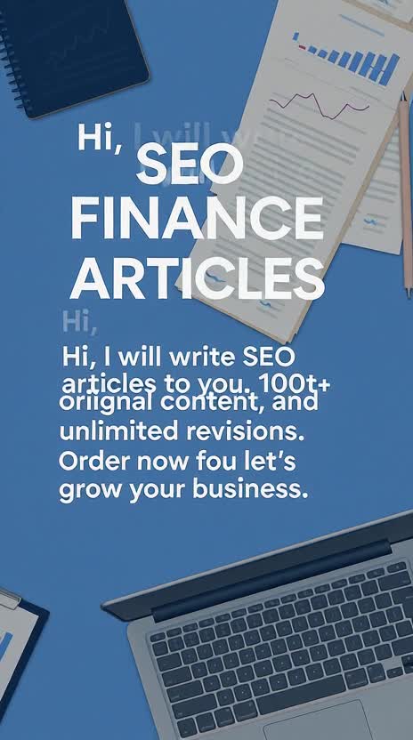 write finance and investment articles with SEO