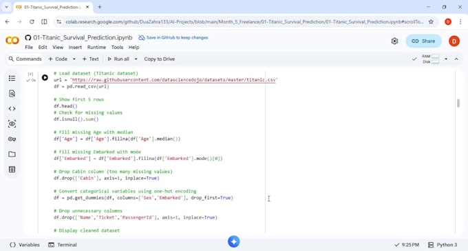 build a machine learning model for prediction using python
