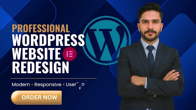 redesign wordpress website with elementor pro