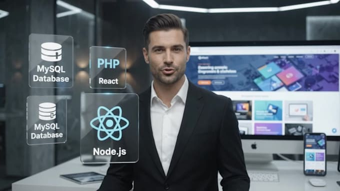 modern responsive website with HTML CSS javascript PHP