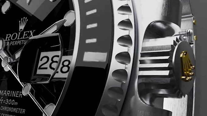 create stunning 3d watch animation, wristwatch video ads and product promos