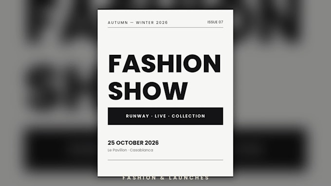 design eye catching event flyers and social media visuals