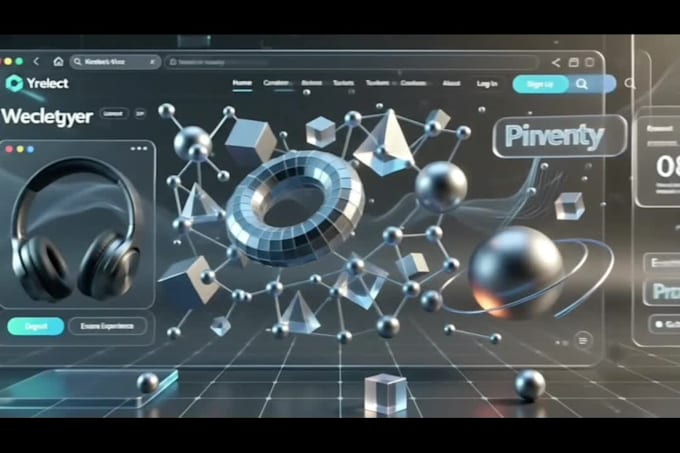 design and develop interactive 3d animated website