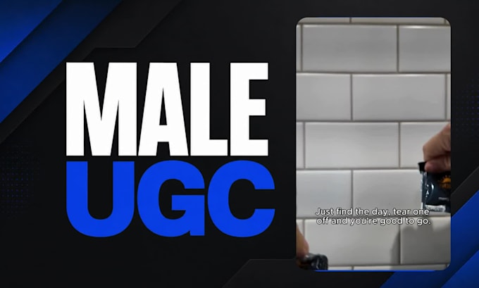 create authentic male ugc video ads