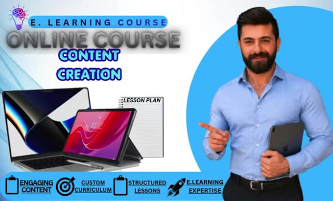 create professional elearning content, training w materials