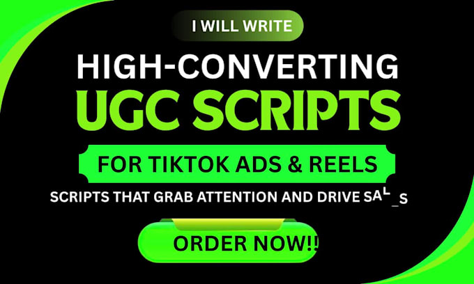 write high converting ugc scripts for tiktok ads and reels