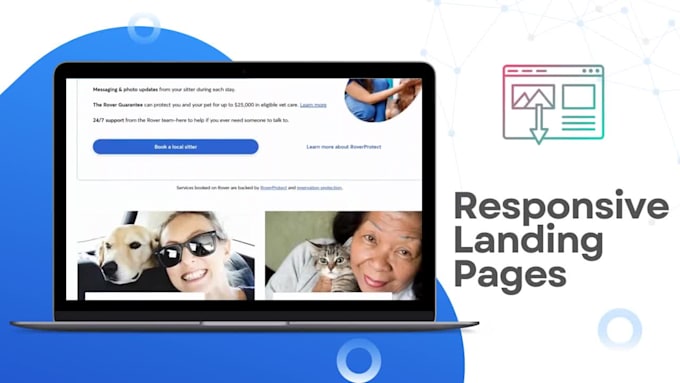 design and develop web pages, landing page portfolios HTML