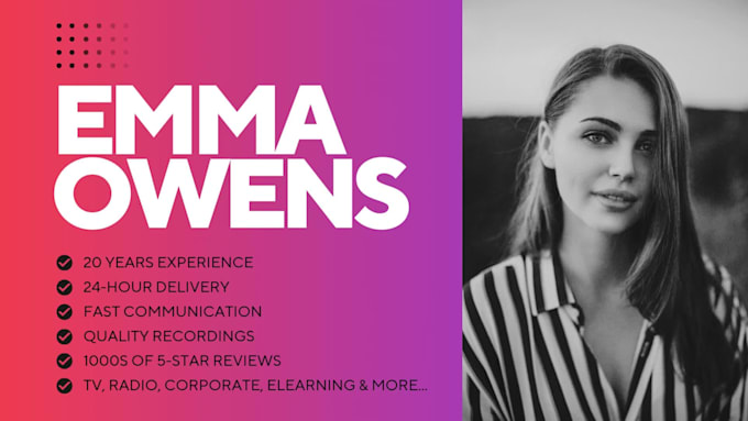 record a professional australian female voice over