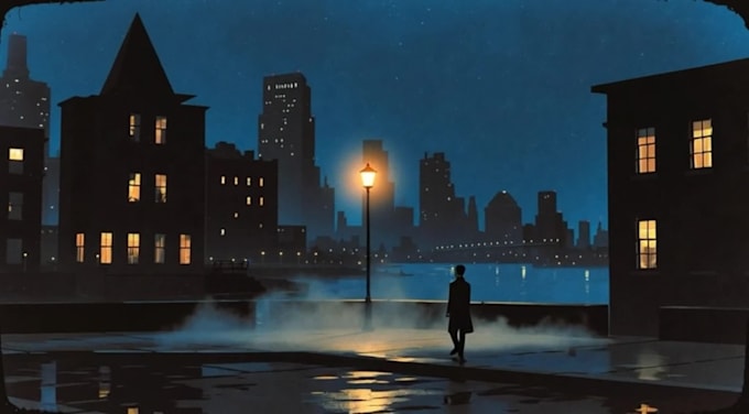 create a lofi loop animation music video for you
