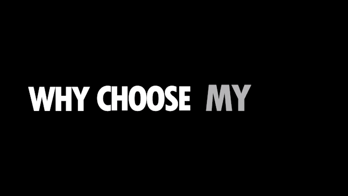 create text animation for your song, text kinetic video with motion graphics