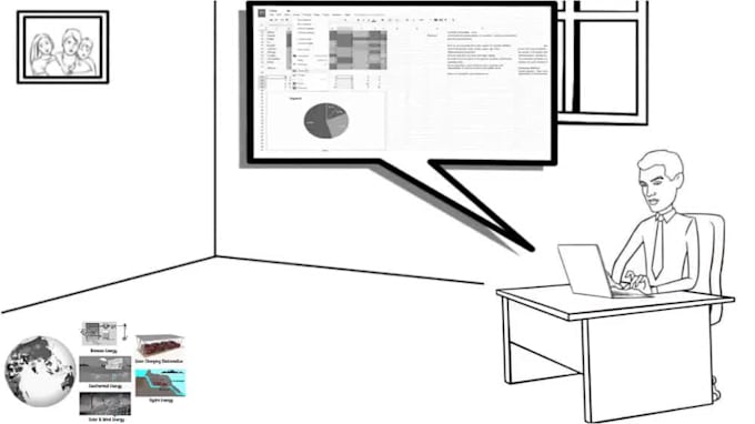 create a whiteboard explainer video, hand drawn animation